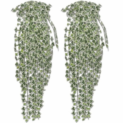 2 pcs Green Artificial Ivy Bush 35"